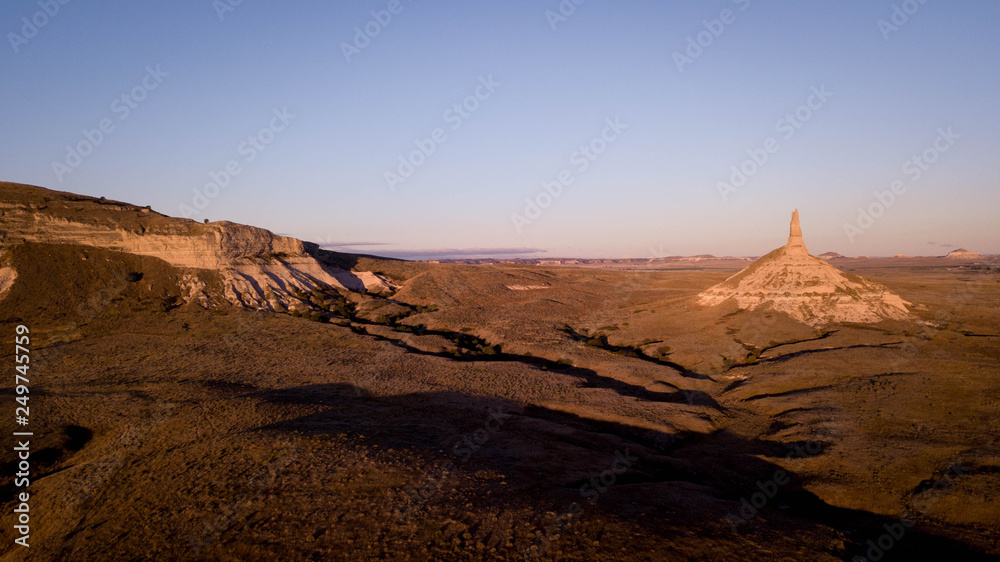 Naklejka premium Sunrise at Chimney Rock