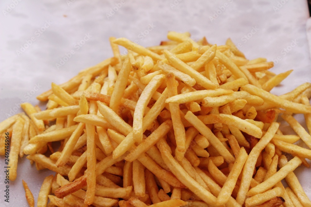 French fries is delicious at street food French fries is delicious at street food