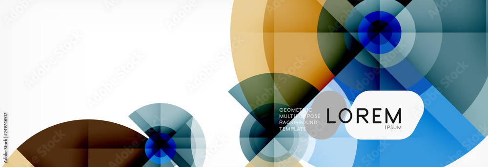 Round circles and triangles abstract background Round circles and triangles abstract background