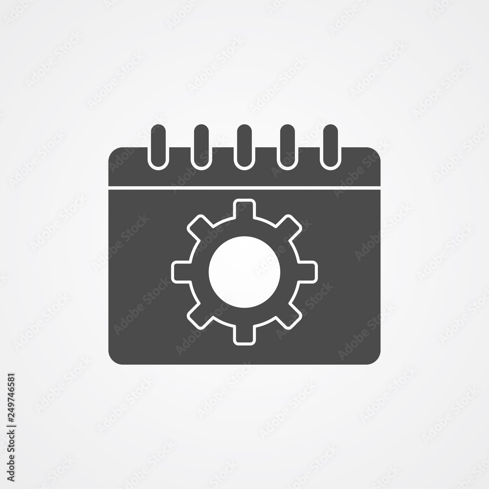 Planing calendar vector icon sign symbol