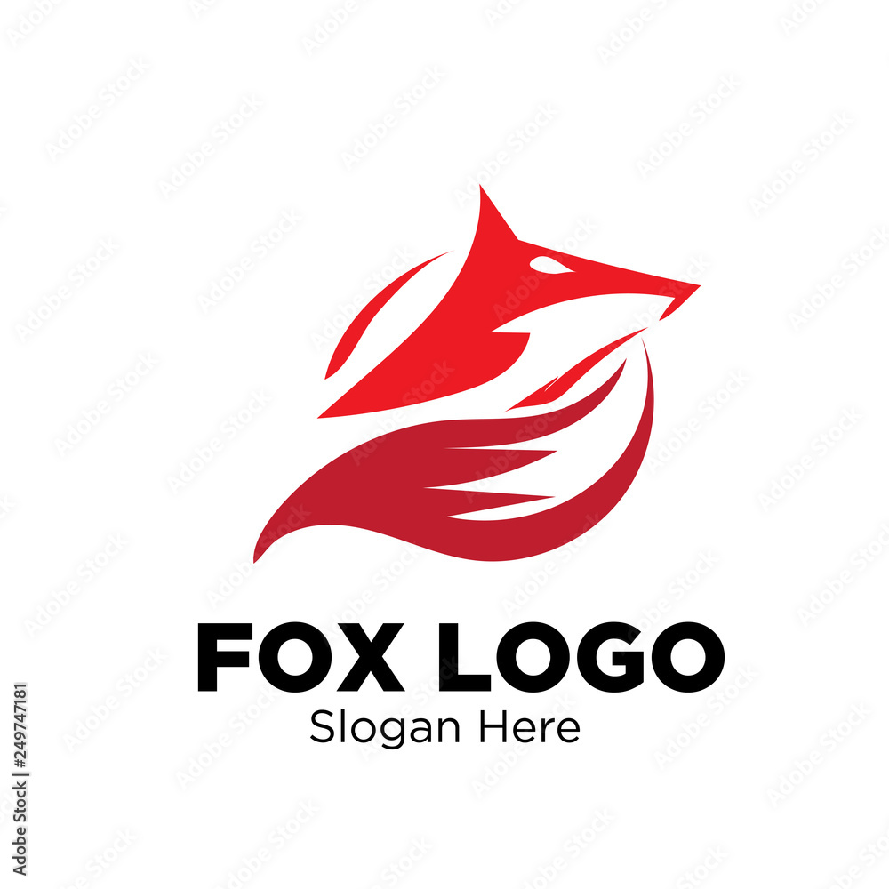 Obraz premium fox logo designs