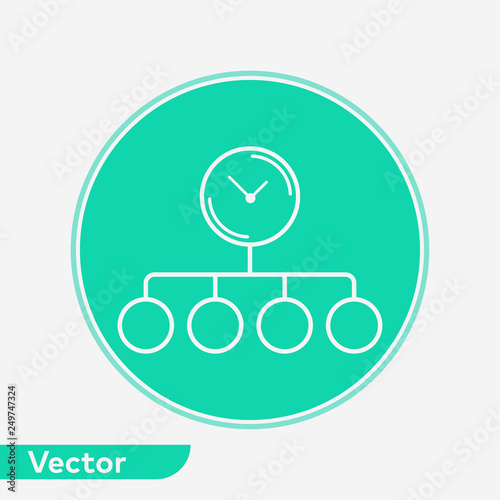 Time planing vector icon sign symbol