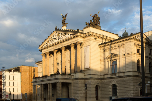 Photography Statni Opera (State Opera House) in Prague. Czech Republic..
