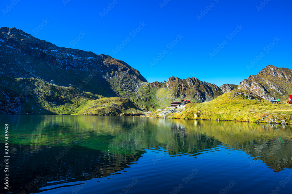 Fototapeta premium Landscape on the mountain lake