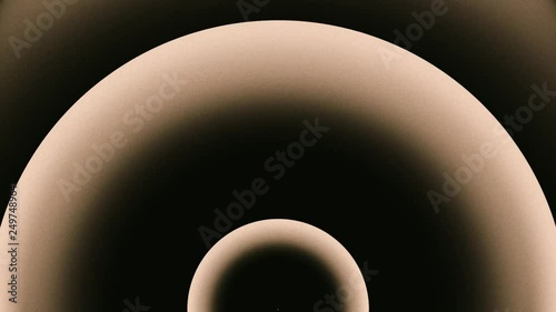 Sepia Brown Circle Arch Burst Abstract Motion Background Loop 2