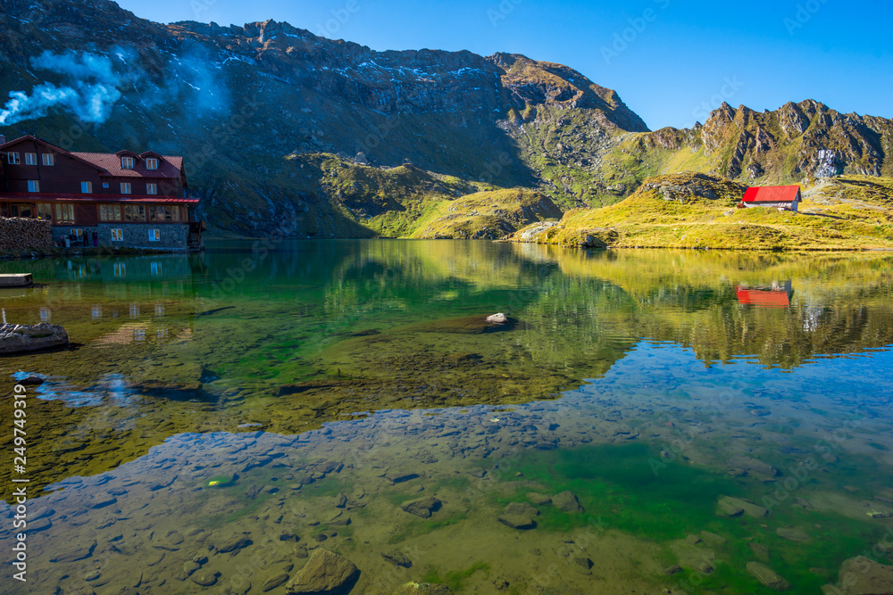 Fototapeta premium Landscape on the mountain lake