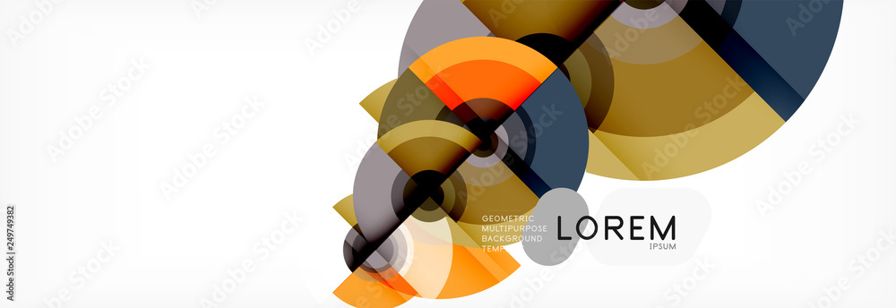 Modern circle background