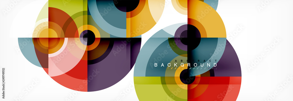 Modern circle background Modern circle background