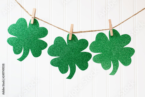 St. Patrick's Day theme with ornaments and decorations photo