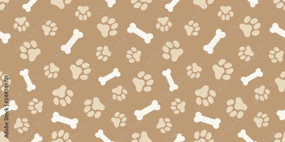 ホネと犬の足跡のパターン Paw Prints Dog Bone Pattern Vector Illustration Stock Vector Adobe Stock ホネと犬の足跡のパターン Paw Prints Dog Bone Pattern Vector Illustration Stock Vector Adobe Stock