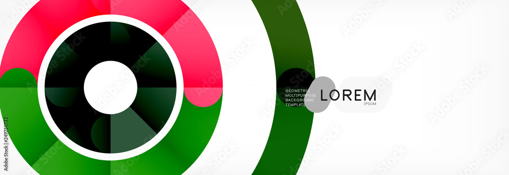 Round linear circle shapes background Round linear circle shapes background