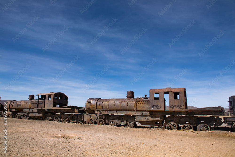 Uyuni: A Train Cemetery at Bolivian altitude