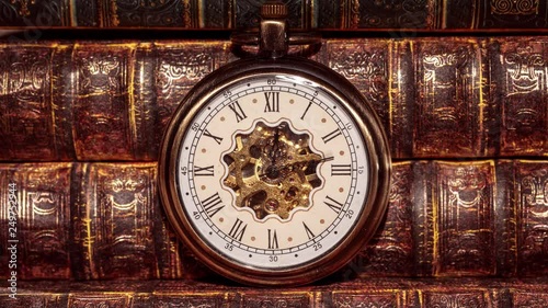 Close up on vintage clock