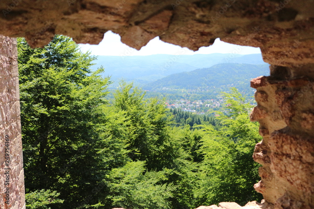 Fototapeta premium Old castle of Baden-Baden