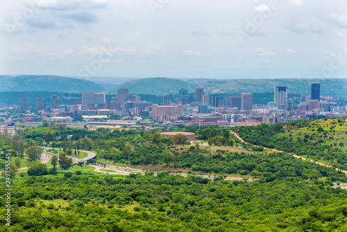 Panorama of the city of Pretoria South Africa.