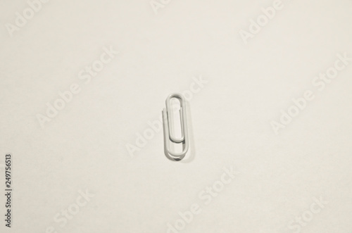 White paperclip