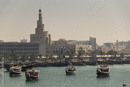 Doha harbor Qatar