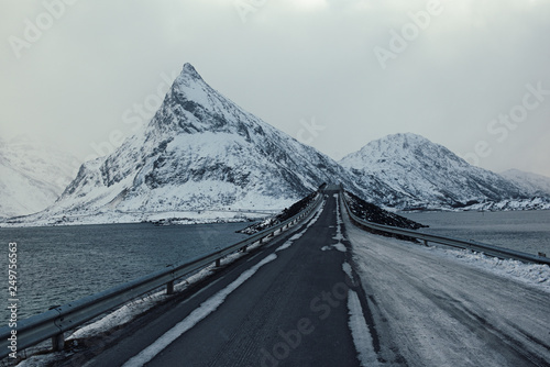 Winter road in Norway