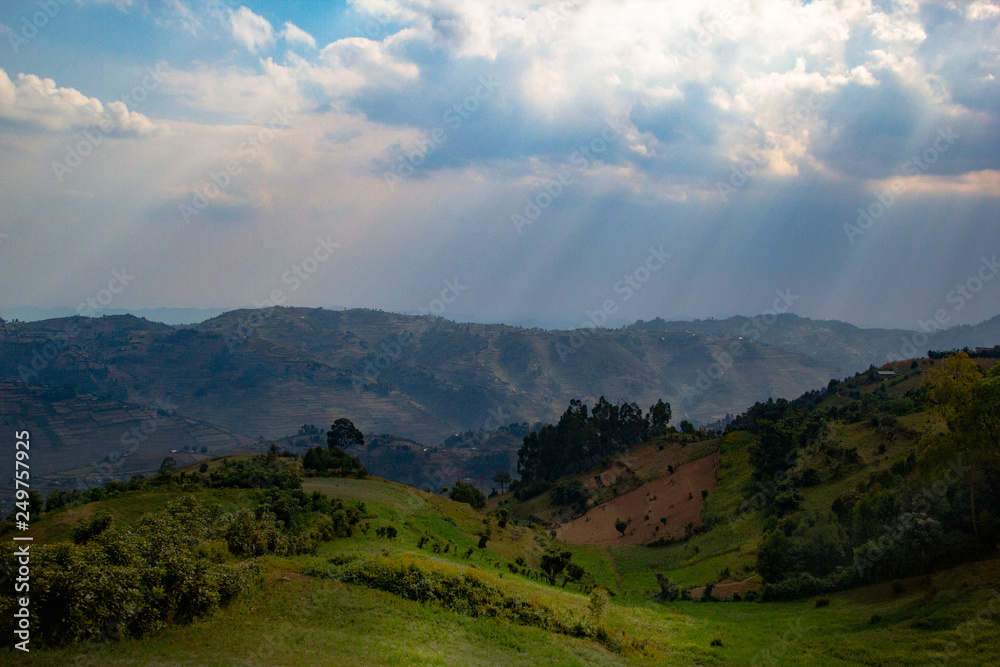 Uganda landscape scenery Uganda landscape scenery