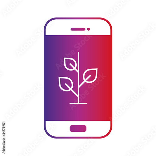 Smartphone - Piktogramm - Symbol - Icon - Verlauf - Pflanze Zimmerpflanze