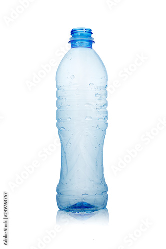 Wallpaper Mural empty plastic water bottle over white background Torontodigital.ca