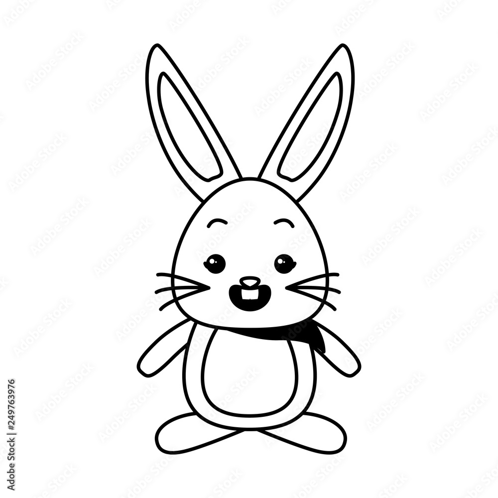 Obraz premium cute rabbit cartoon