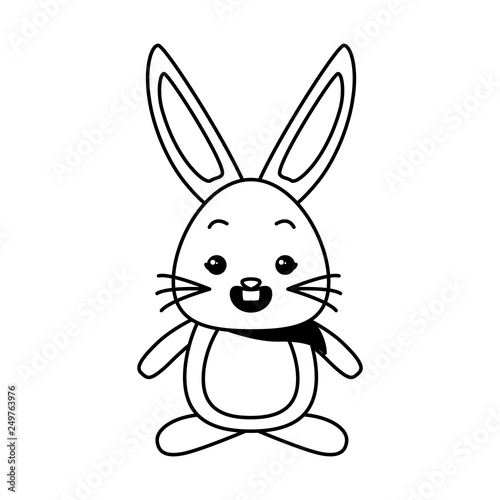 cute rabbit cartoon © Gstudio