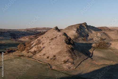 Sunrise on Parkhouse Hill and Chrome Hill in the Peak District National Park photo