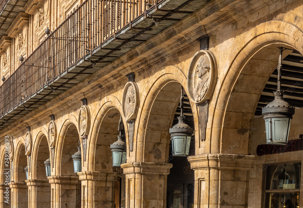 Old city center of the University town of Salamanca, Castile-Leon, Spain