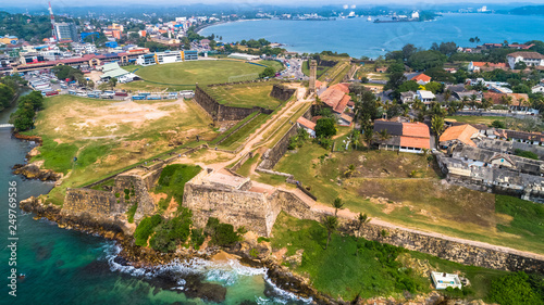 Aerial. Galle city view. Sri Lanka.