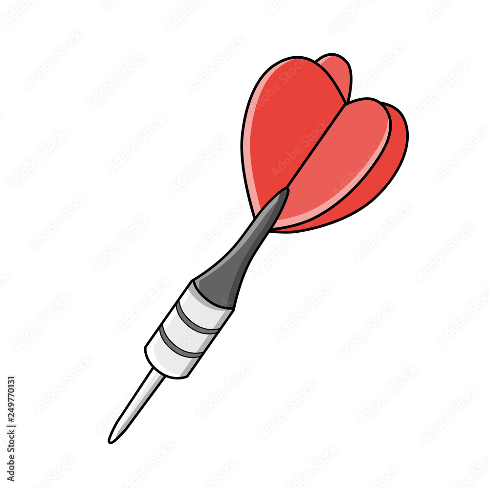 Dart arrow isolated Dart arrow isolated