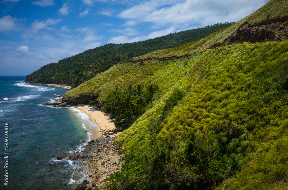 Philippines Landscape with Coast and Green Hills - Romblon Philippines Landscape with Coast and Green Hills - Romblon