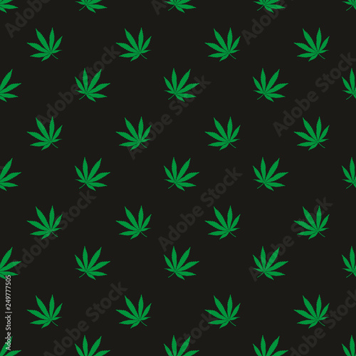 cannabis seamless pattern illustration vector