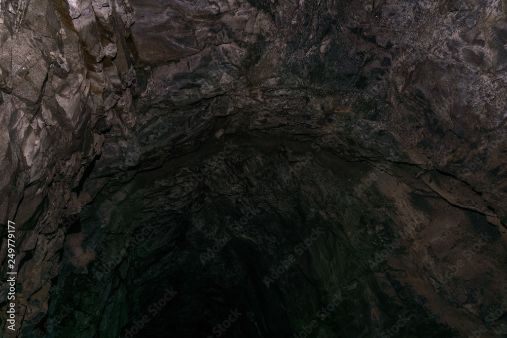 HOPE, CANADA - July 14, 2018: Othello Tunnels in the Coquihalla Canyon in British Columbia.