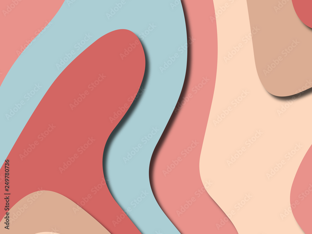 Colorful carving art.Paper cut abstract background with paper cut shapes. Template design layout for business presentations, flyers, posters, invitations