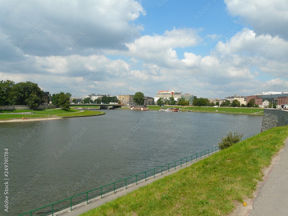 KRAKOW  POLAND RIVER WISLA