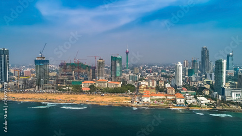 Aerial. Colombo - commercial capital and largest city of Sri Lanka.