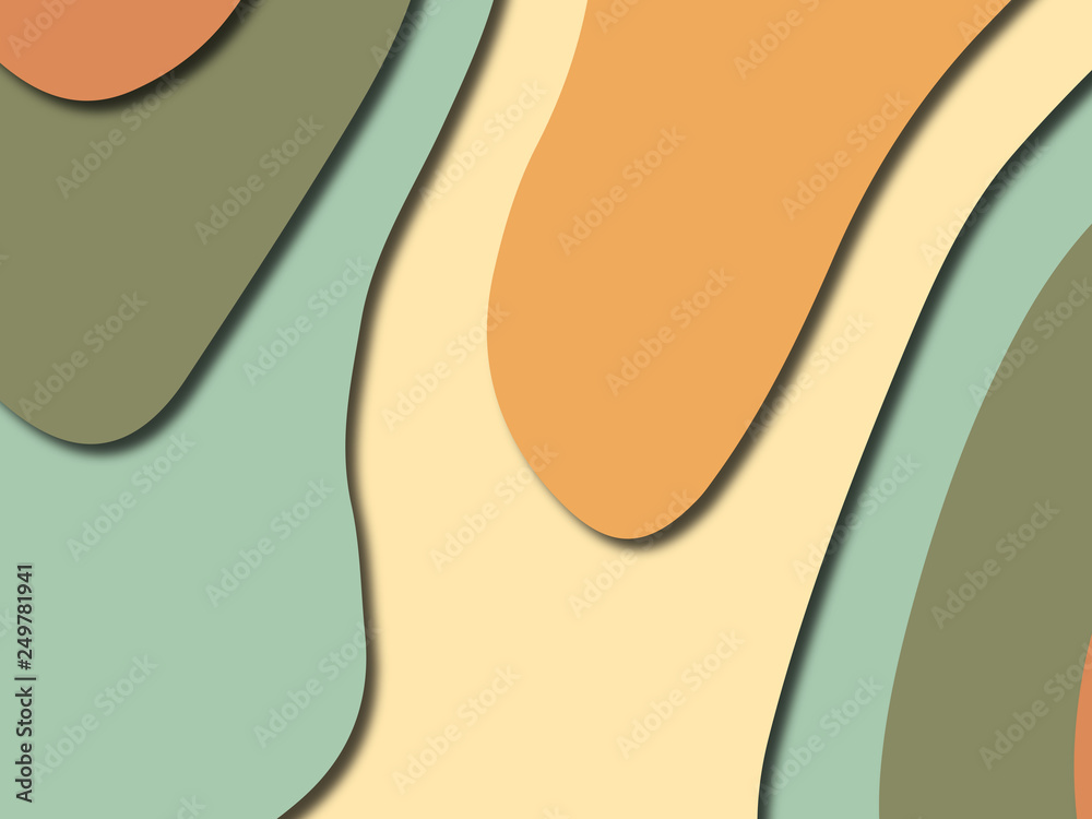 Colorful carving art.Paper cut abstract background with paper cut shapes. Template design layout for business presentations, flyers, posters, invitations