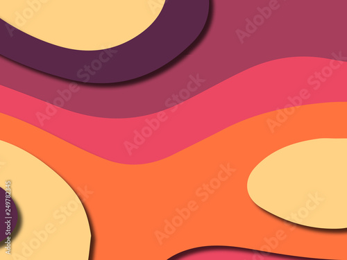 Wallpaper Mural Colorful carving art.Paper cut abstract background with paper cut shapes. Template design layout for business presentations, flyers, posters, invitations Torontodigital.ca