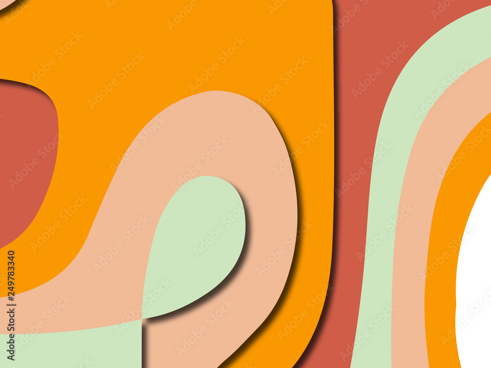 Colorful carving art.Paper cut abstract background with paper cut shapes. Template design layout for business presentations, flyers, posters, invitations