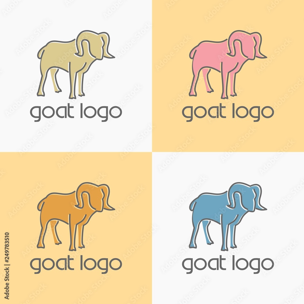 simple goat logo