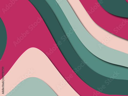 Colorful carving art.Paper cut abstract background with paper cut shapes. Template design layout for business presentations, flyers, posters, invitations