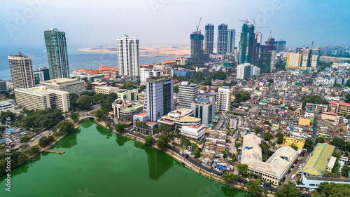 Aerial. Colombo - commercial capital and largest city of Sri Lanka.