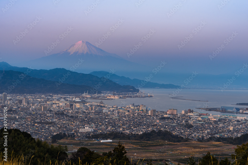 Mt Fuji and the ocean