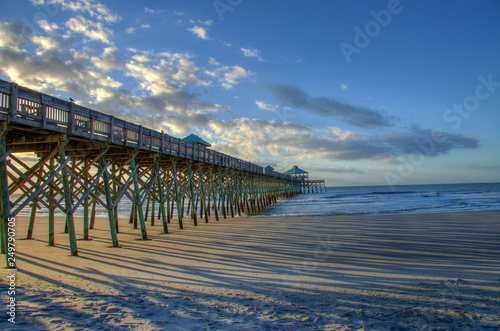 shadows at the pier