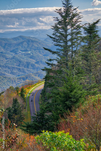 motorcycles in the mountains