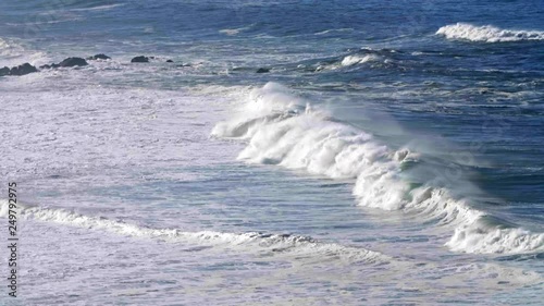 Big Sur Waves Crashing slow motion