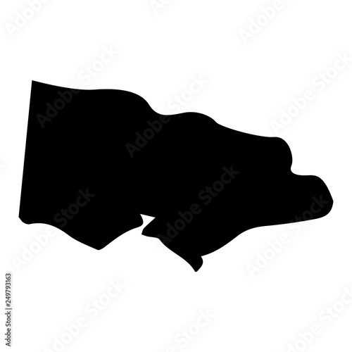 Silhouette of the map of Victoria. Australia. Vector illustration design