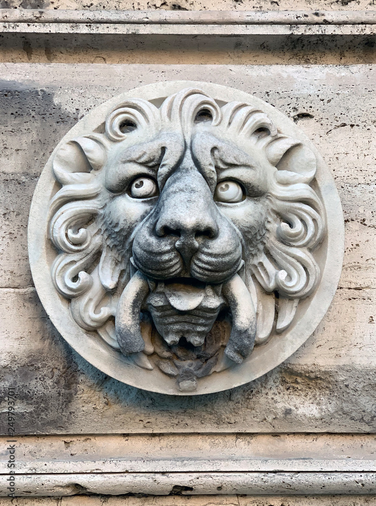 Sculpted Lion Head Knocker - Rome Sculpted Lion Head Knocker - Rome