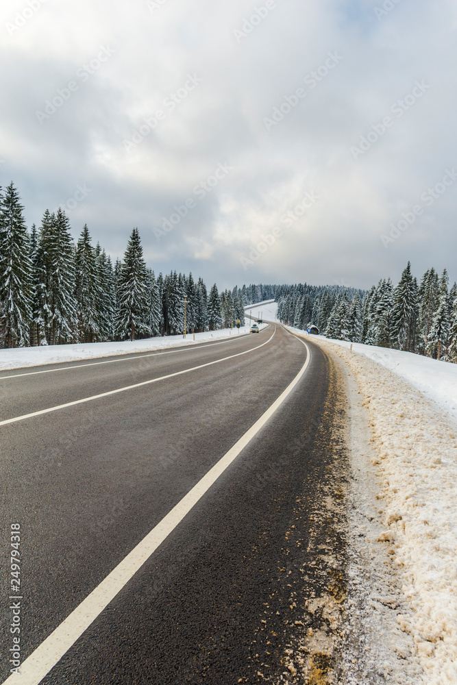 Naklejka premium Winter landscape
